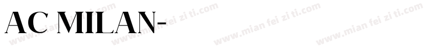 AC MILAN字体转换